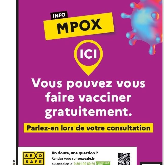 Mpox : Ivous pouvez vous faire vacciner gratuitement