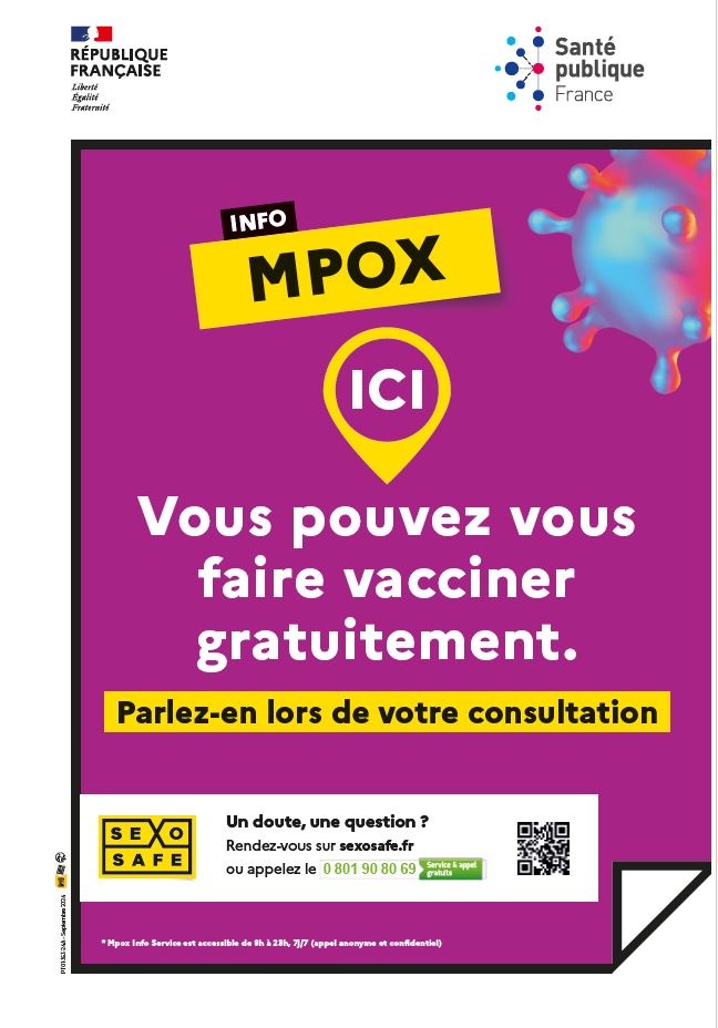 Mpox : Ivous pouvez vous faire vacciner gratuitement